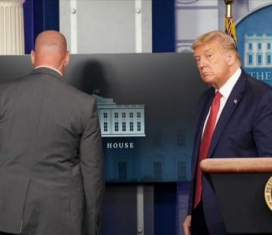 Evacuan a Donald Trump de conferencia por tiroteo en alrededores de Casa Blanca