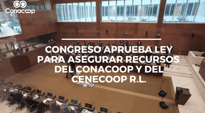 Congreso aprueba ley para asegurar recursos del Conacoop y del Cenecoop R.L.