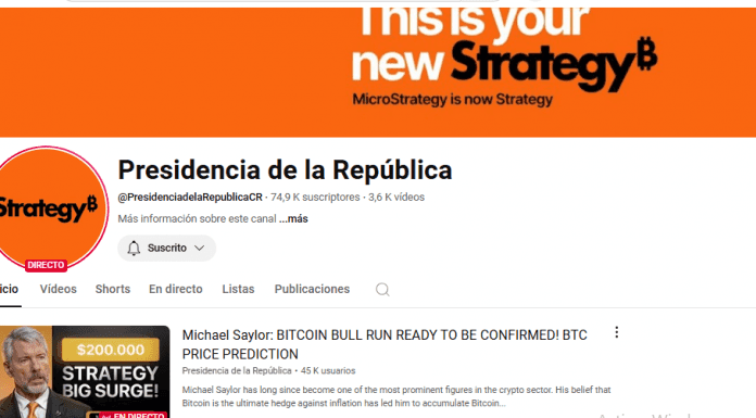 Canal de You Tube de la Presidencia fue hackeado