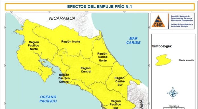 CNE declara Alerta Amarilla en todo el país ante incremento de lluvias