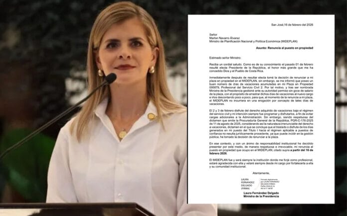 Fernández renuncia mideplan