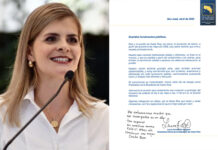 Laura Fernández envía emotiva carta a funcionarios para que la acompañen el 8 de mayo