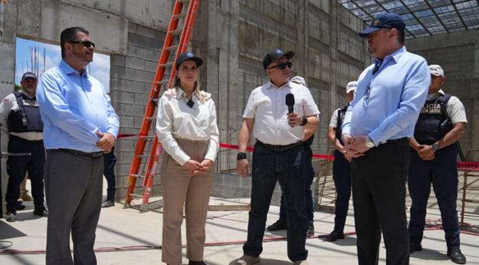 Chaves y Fernández supervisan obras del CACCO y advierten a criminales